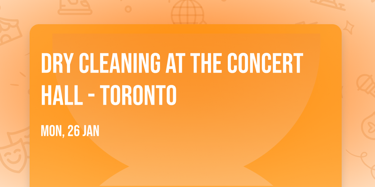 Dry Cleaning at The Concert Hall - Toronto