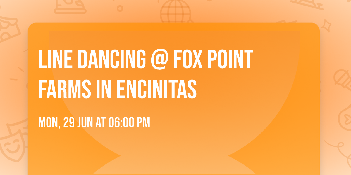 Line Dancing @ Fox Point Farms in Encinitas