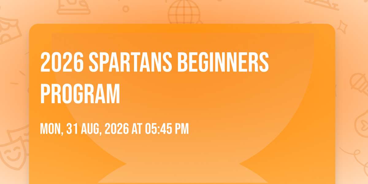 2026 Spartans Beginners Program