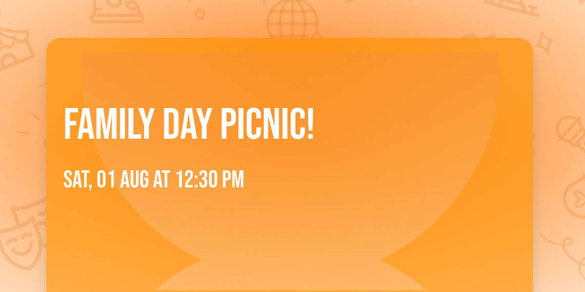Family Day picnic!