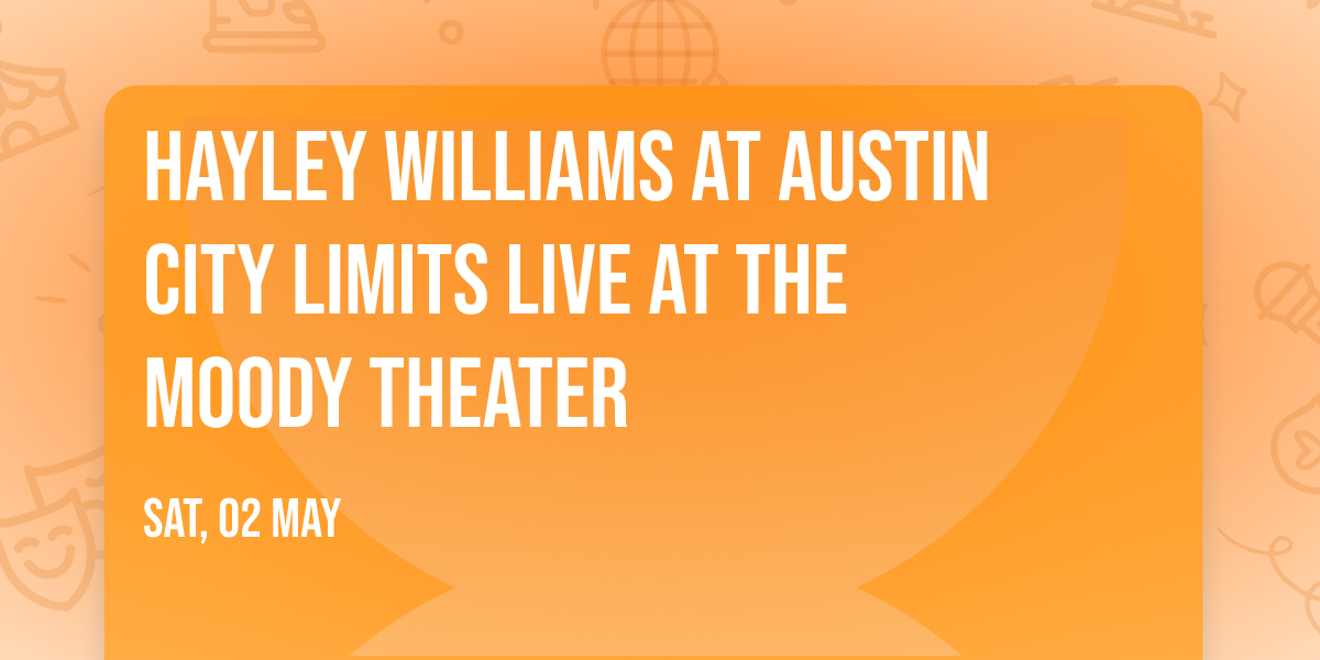 Hayley Williams at Austin City Limits Live at The Moody Theater