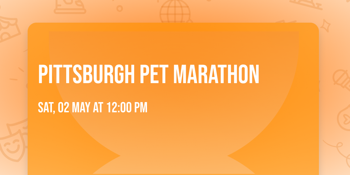 Pittsburgh Pet Marathon