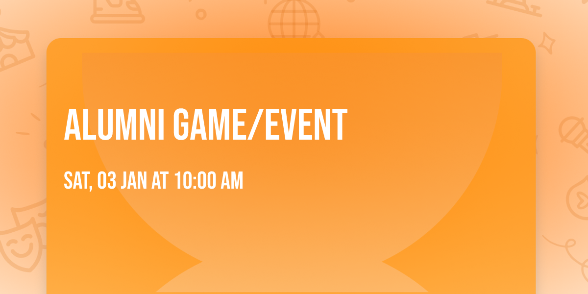 Alumni Game\/Event