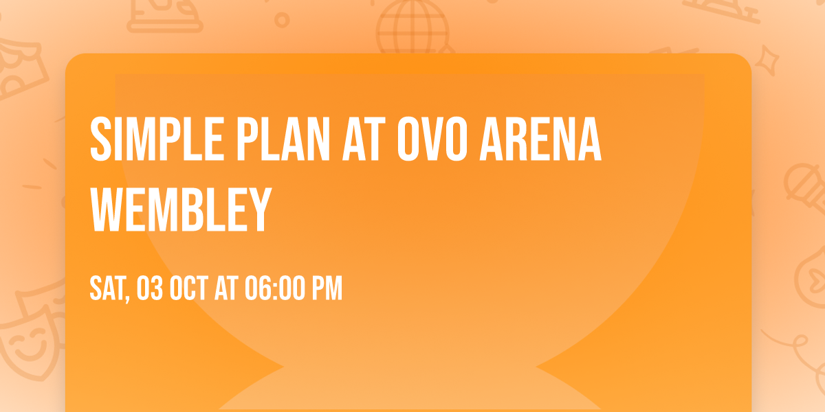 Simple Plan at OVO Arena Wembley