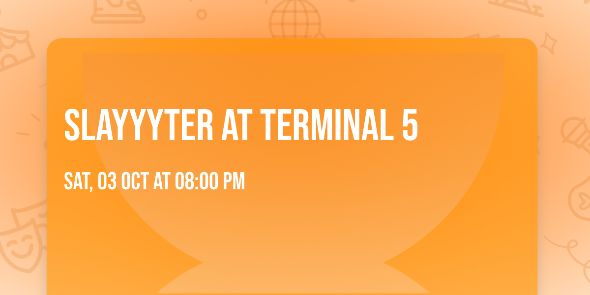 Slayyyter at Terminal 5