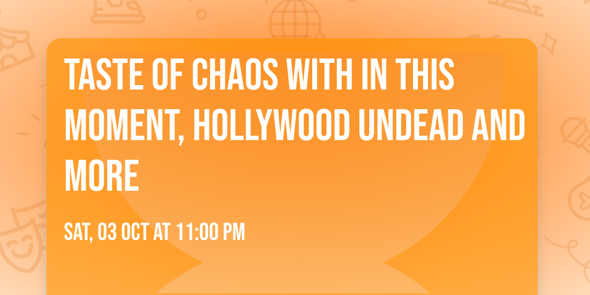 Taste of Chaos with In This Moment, Hollywood Undead and more