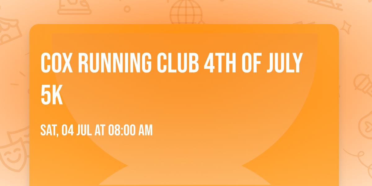 Cox Running Club 4th of July 5K