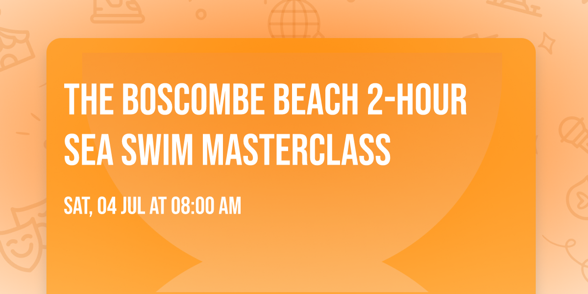 The Boscombe Beach 2-Hour Sea Swim Masterclass