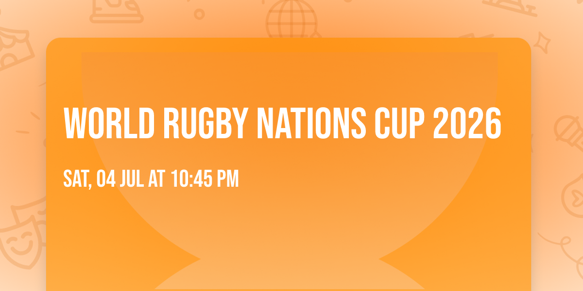 World Rugby Nations Cup 2026