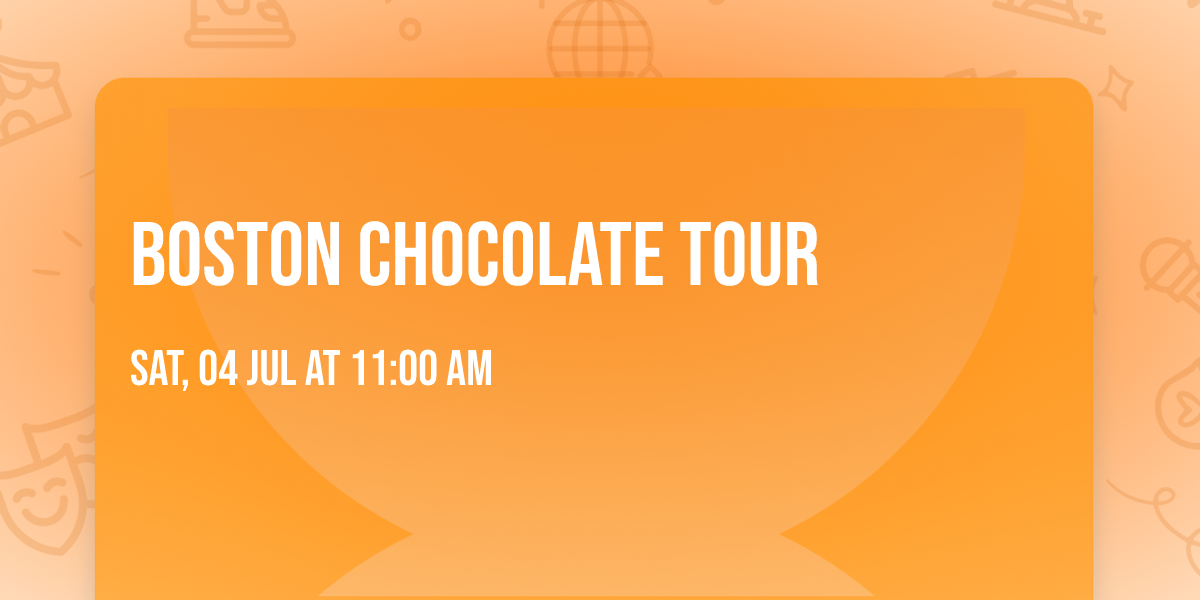 Boston Chocolate Tour