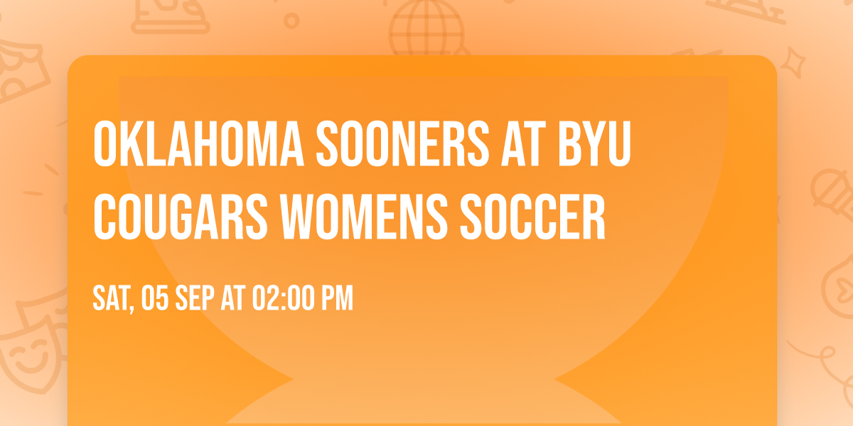 Oklahoma Sooners at BYU Cougars Womens Soccer