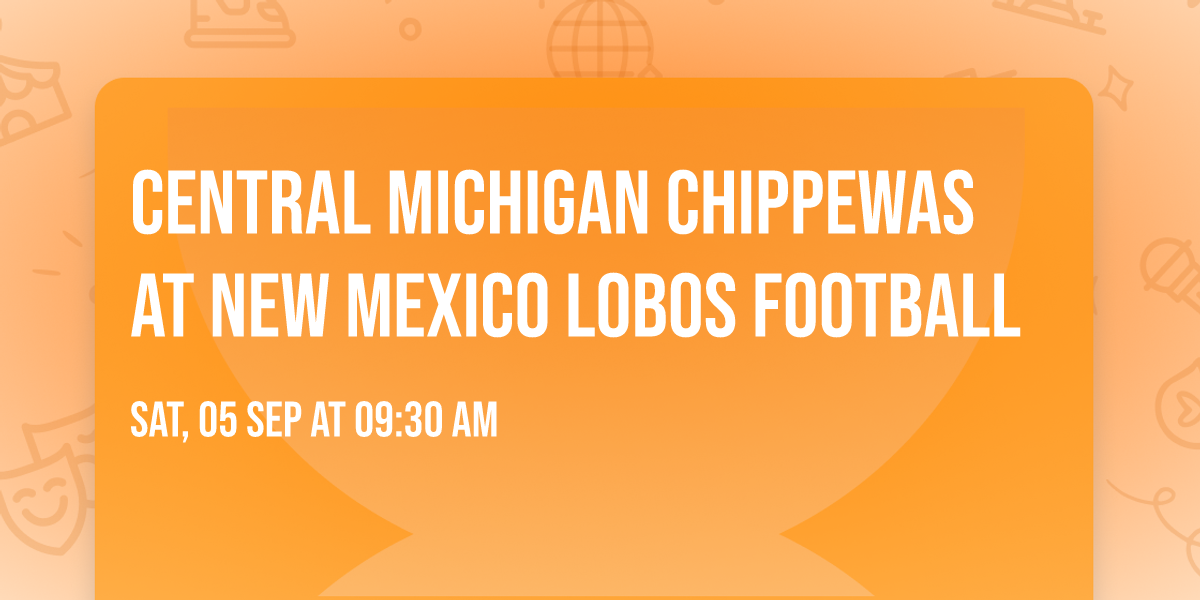 Central Michigan Chippewas at New Mexico Lobos Football