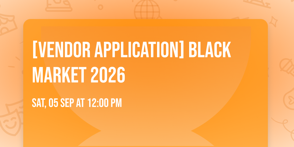 [Vendor Application] Black Market 2026