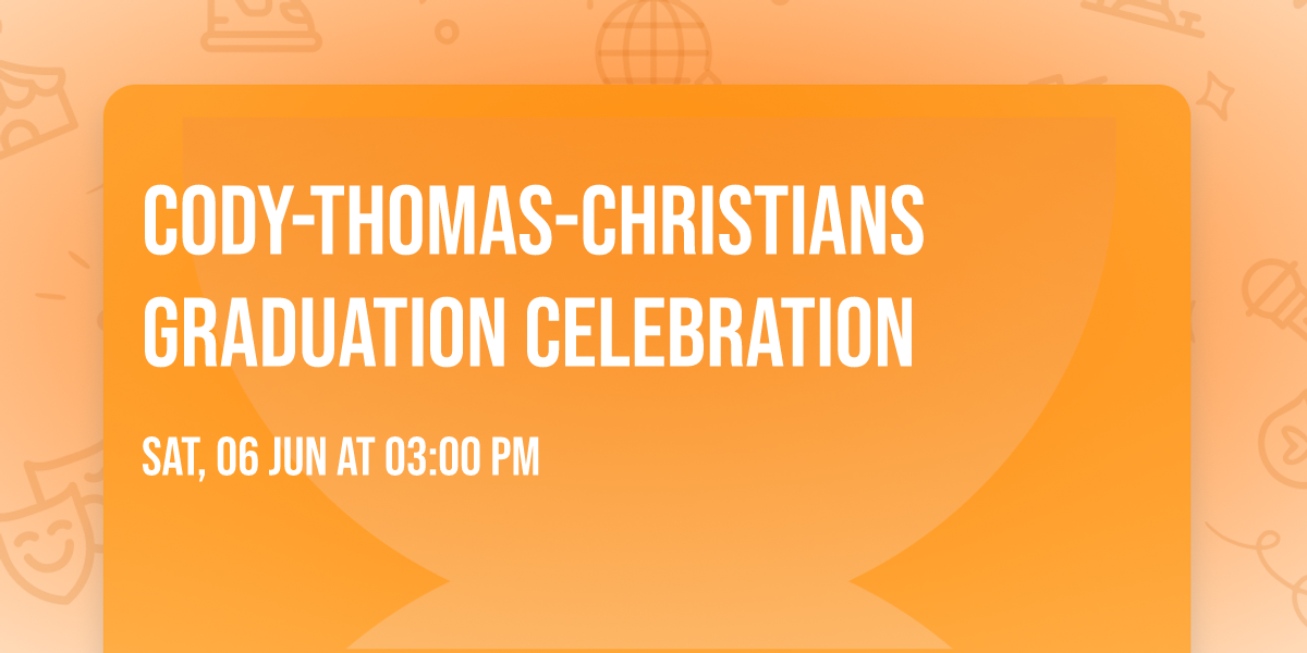 Cody-Thomas-Christians Graduation celebration