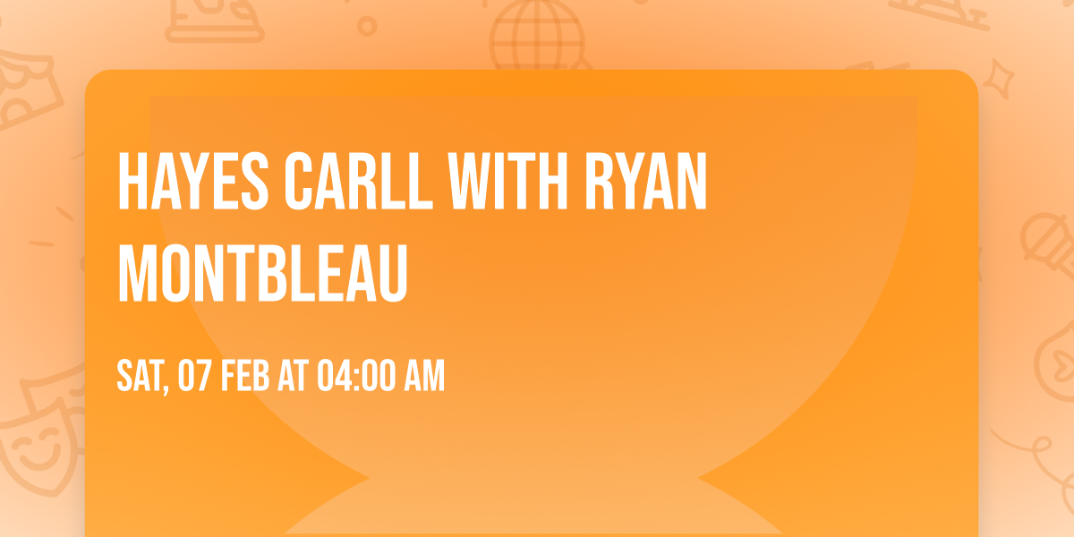 Hayes Carll with Ryan Montbleau