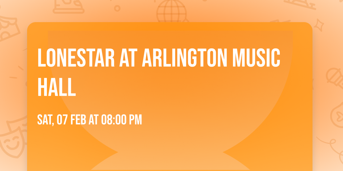 Lonestar at Arlington Music Hall