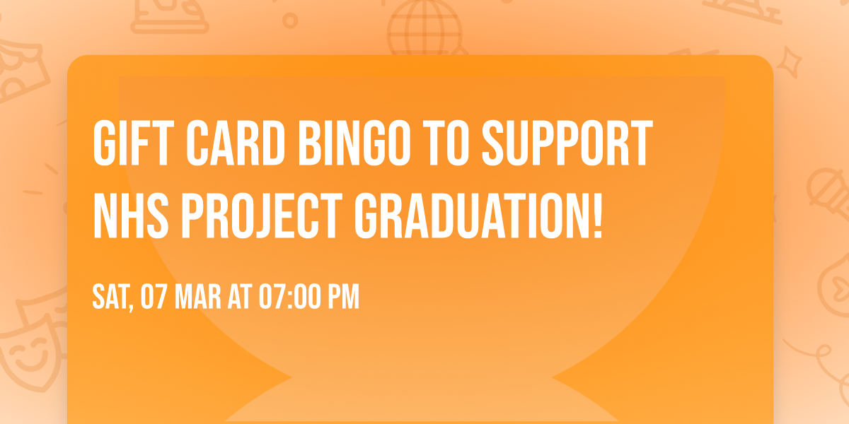 Gift Card Bingo to Support NHS Project Graduation!