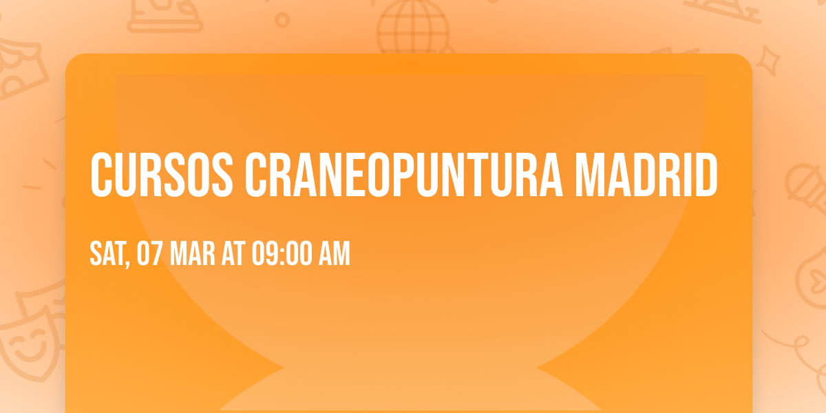 CURSOS CRANEOPUNTURA MADRID 