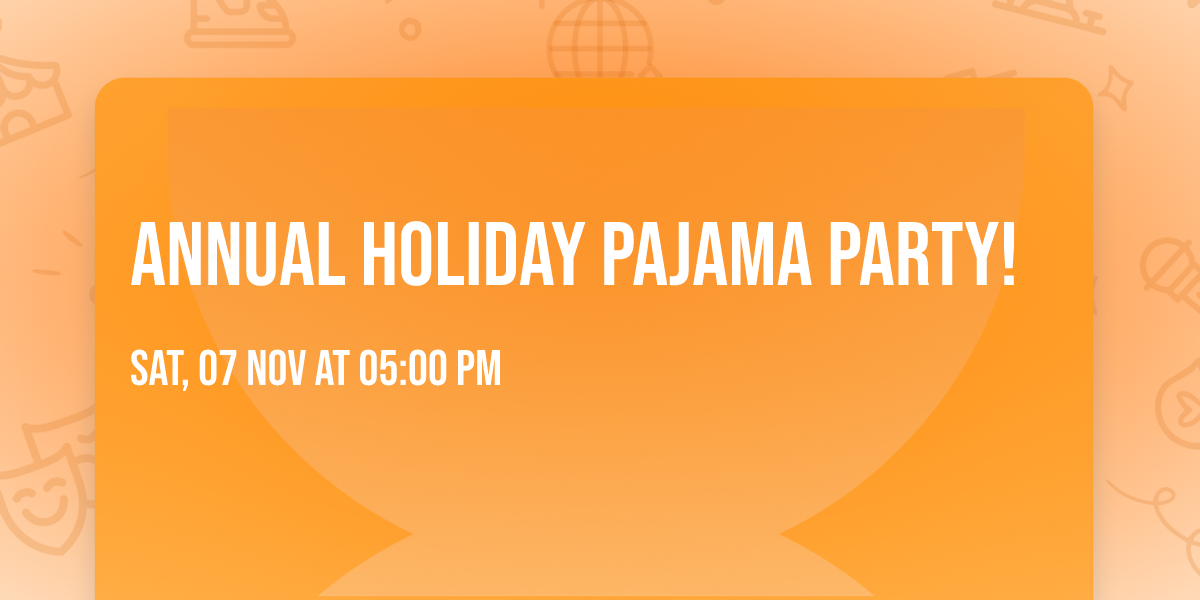 Annual Holiday Pajama party! 