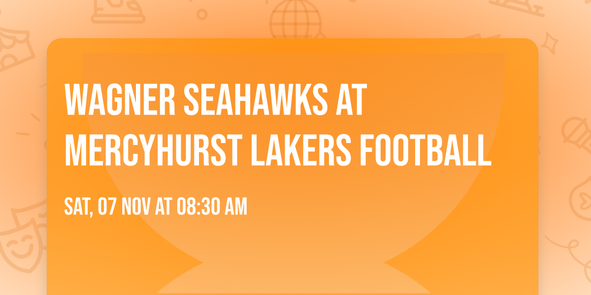 Wagner Seahawks at Mercyhurst Lakers Football