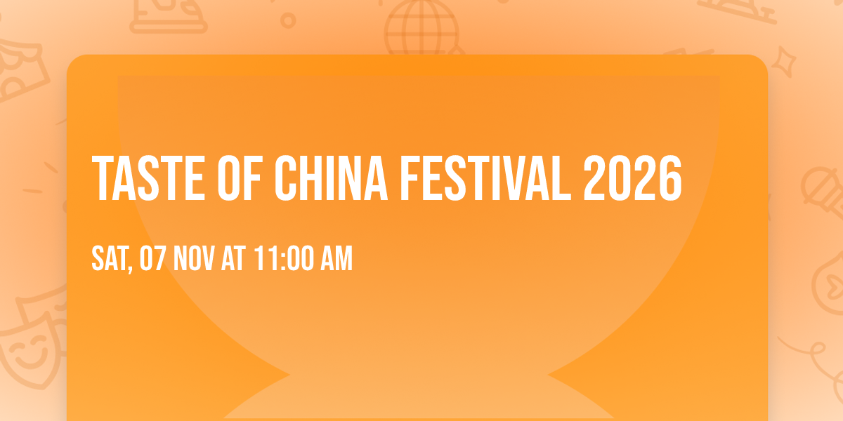 Taste of China Festival 2026