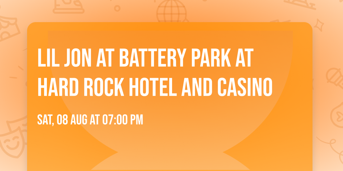 Lil Jon at Battery Park at Hard Rock Hotel and Casino