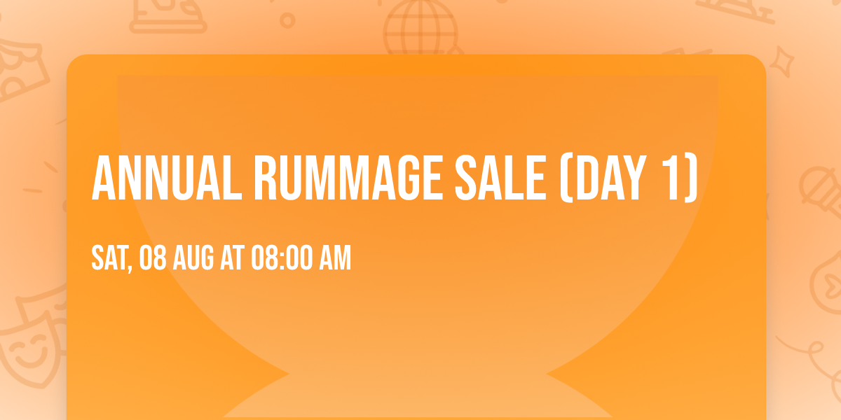 Annual Rummage Sale (Day 1)