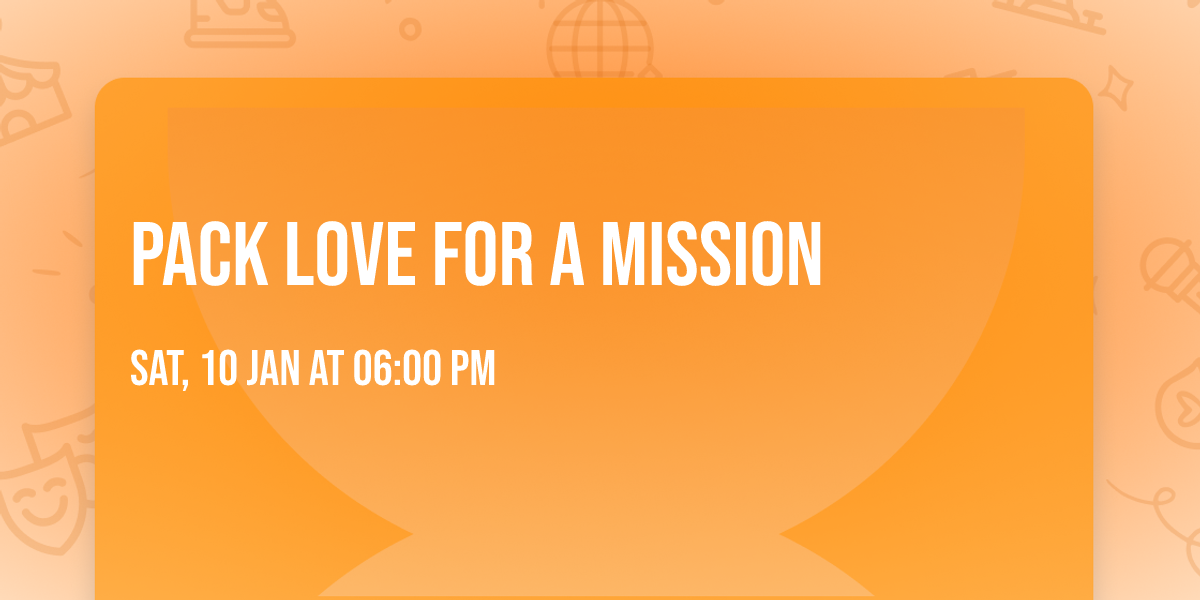 Pack Love For A Mission