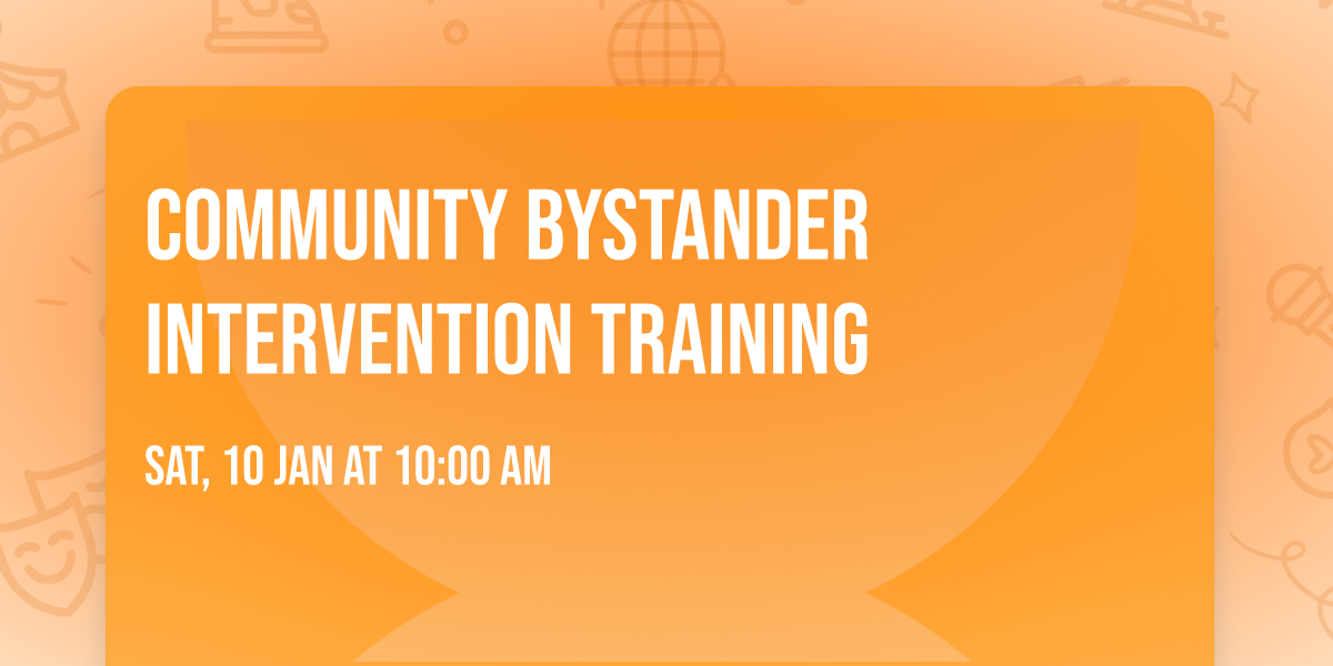 Community Bystander Intervention Training