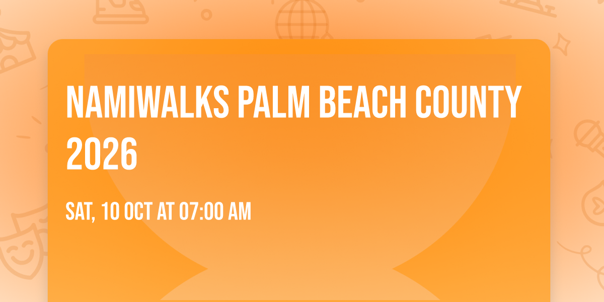 NAMIWalks Palm Beach County 2026