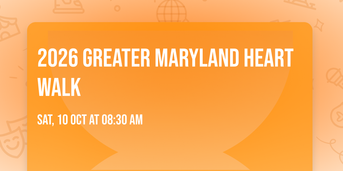 2026 Greater Maryland Heart Walk