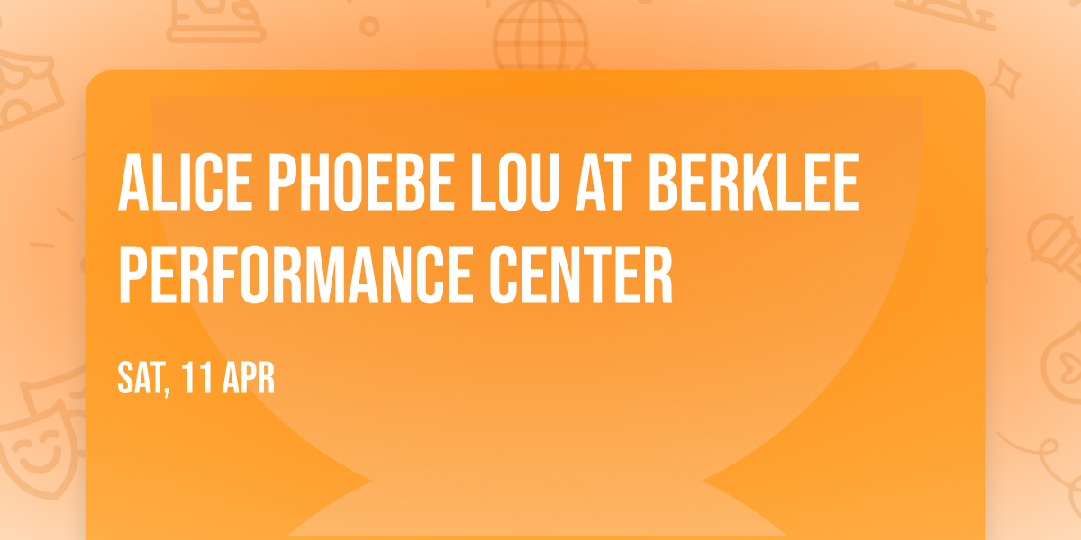 Alice Phoebe Lou at Berklee Performance Center