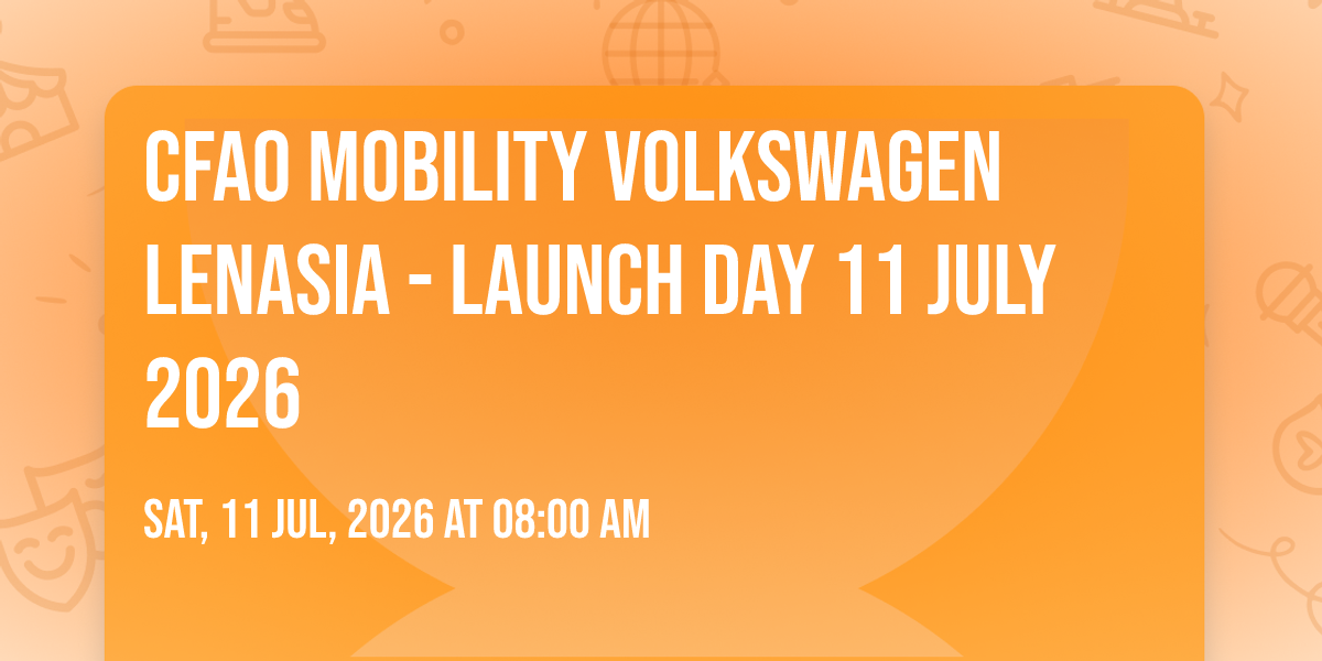 CFAO Mobility Volkswagen Lenasia - Launch Day 11 July 2026