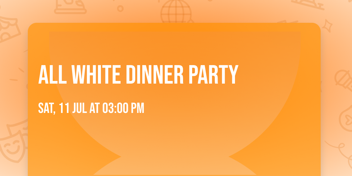 All White Dinner Party
