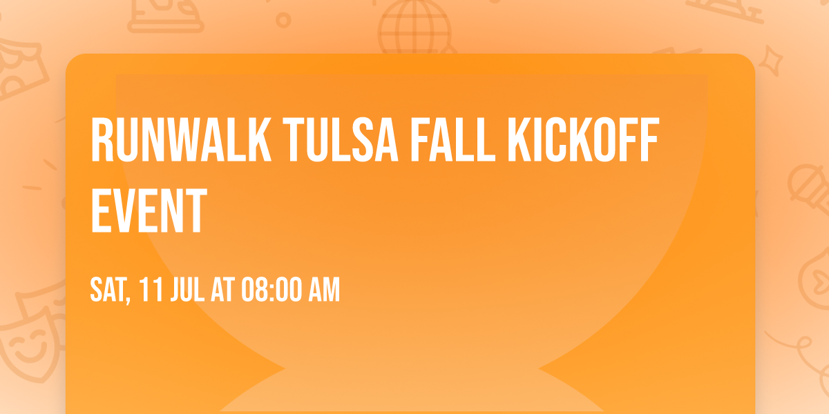 RunWalk Tulsa Fall Kickoff Event