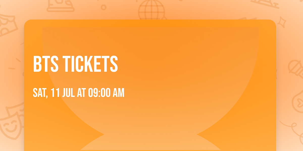 BTS Tickets 