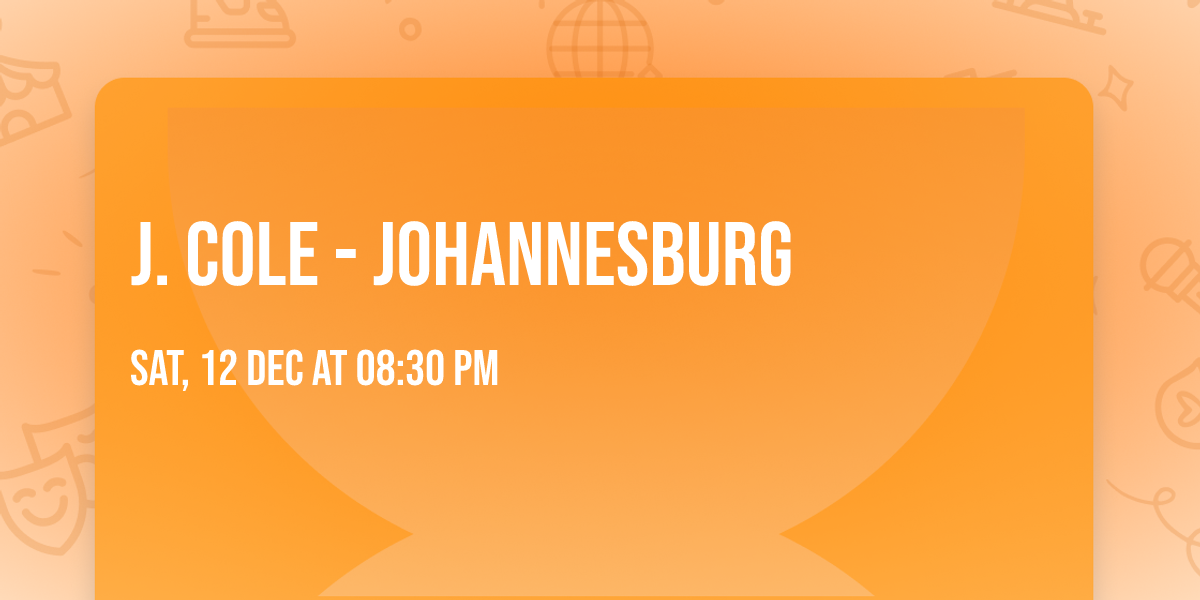 J. Cole - Johannesburg