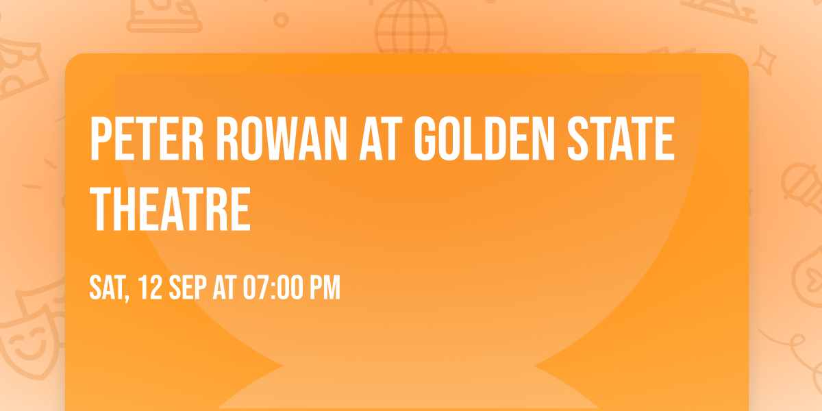 Peter Rowan at Golden State Theatre