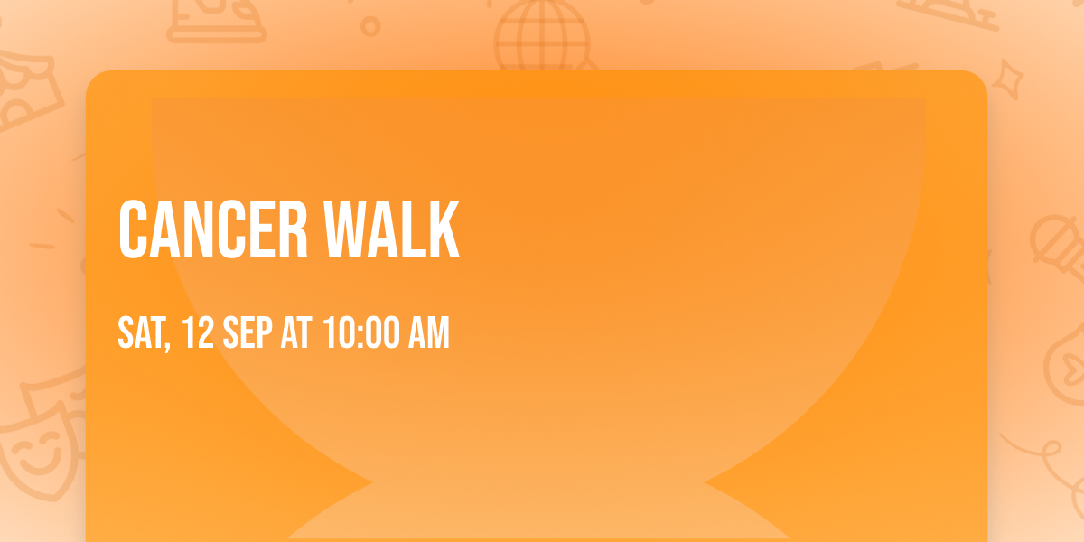 cancer walk