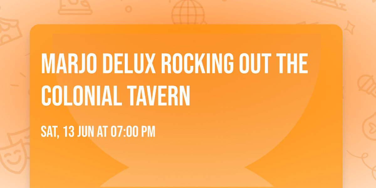 MarJo Delux Rocking Out The Colonial Tavern