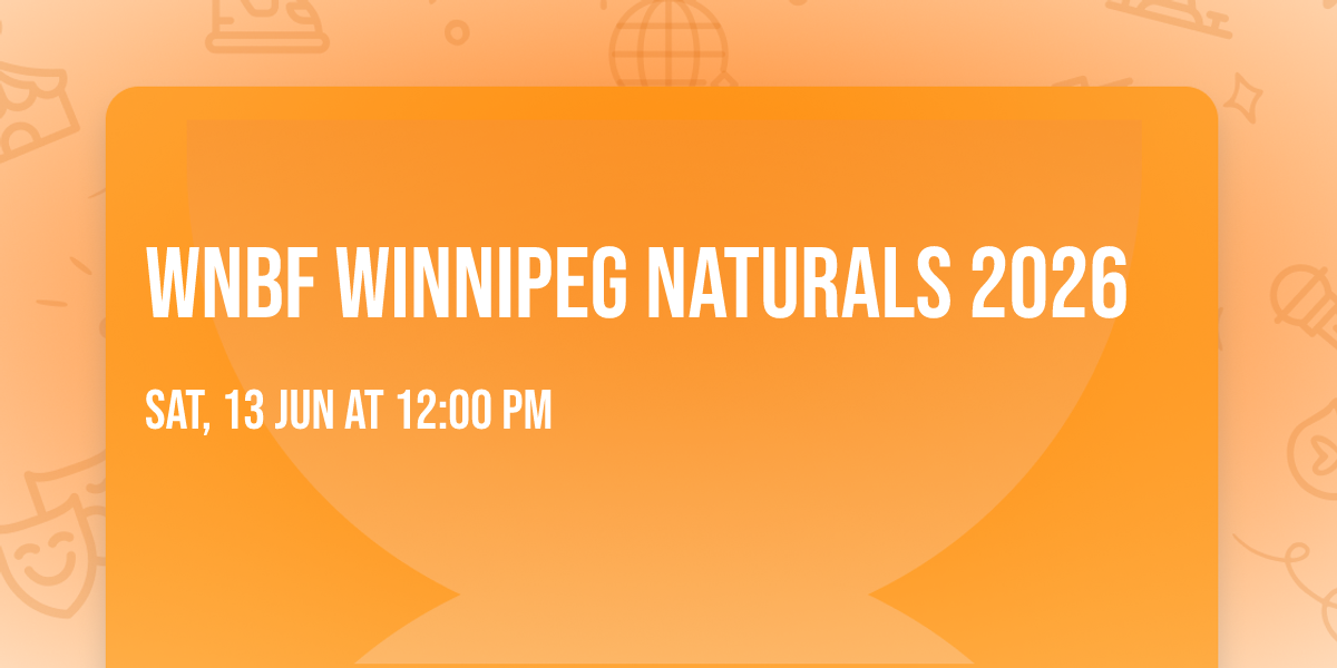 WNBF Winnipeg Naturals 2026