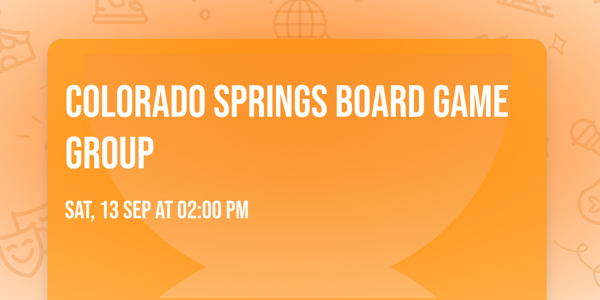 Colorado Springs Board Game Group