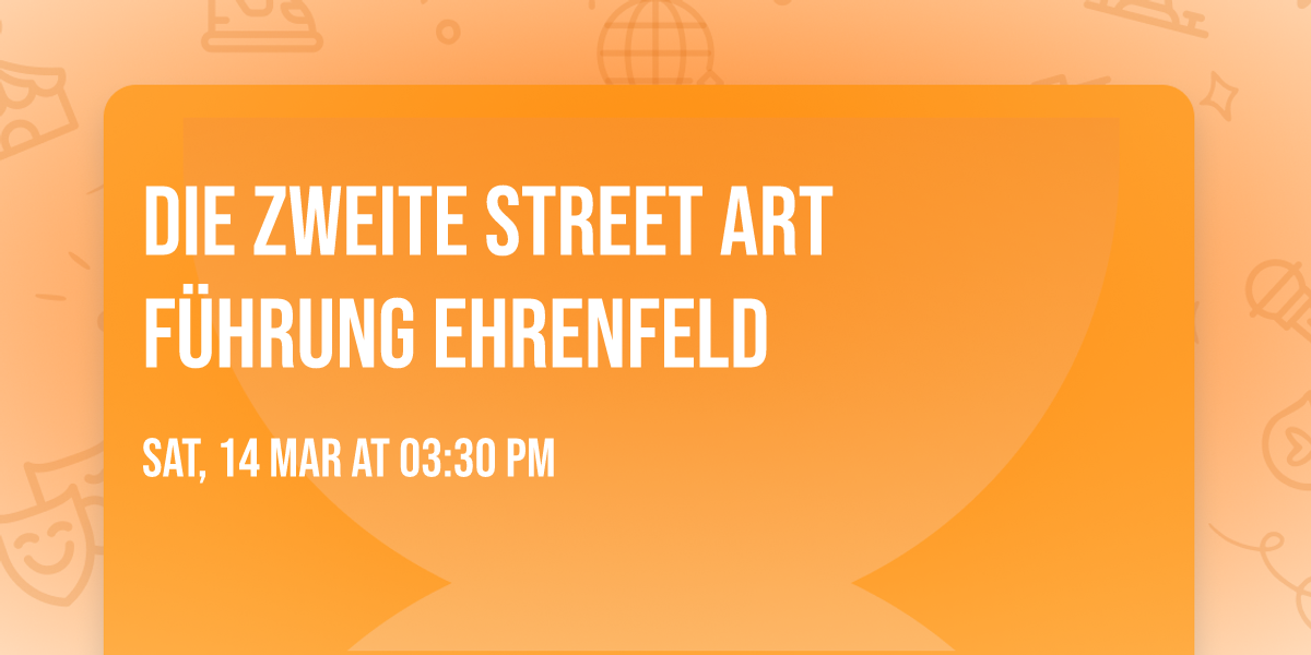 Die zweite Street Art F\u00fchrung Ehrenfeld