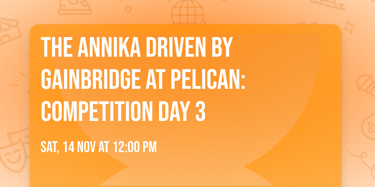 The ANNIKA driven by Gainbridge at Pelican: Competition Day 3