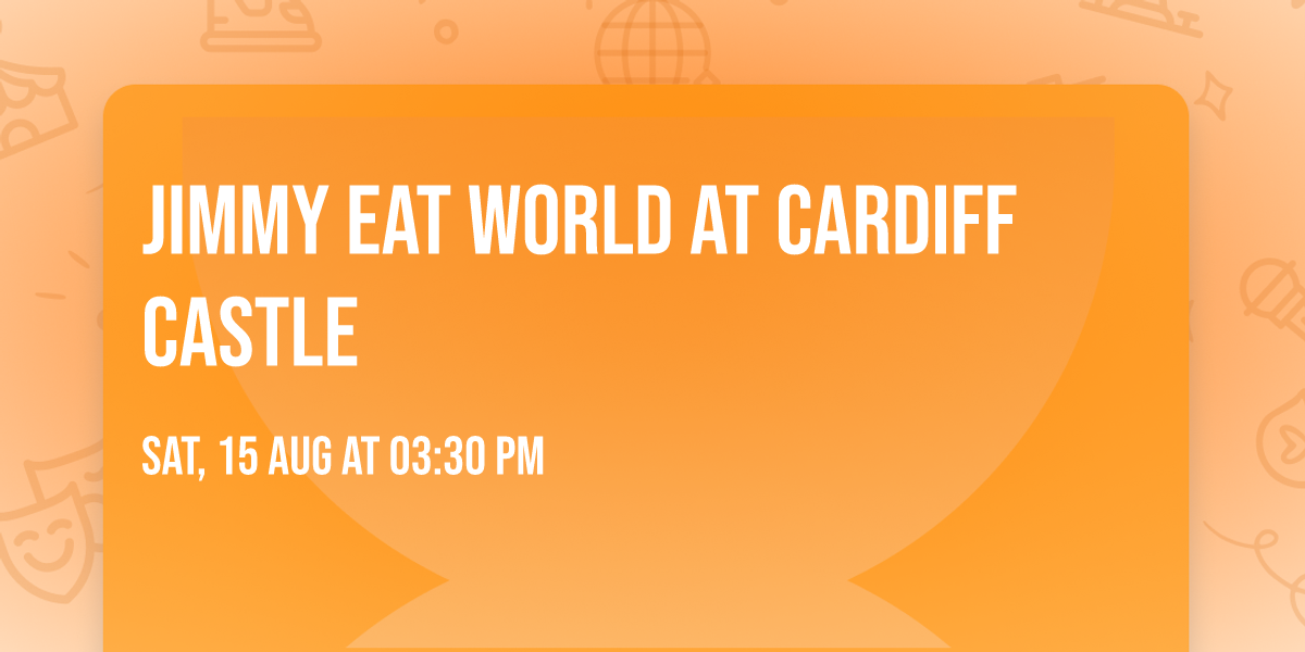 Jimmy Eat World at Cardiff Castle