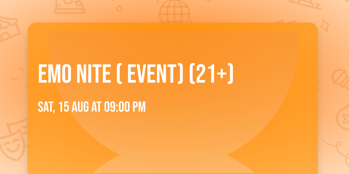 Emo Nite ( Event) (21+)