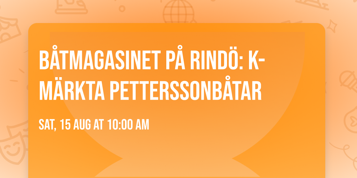 B\u00e5tmagasinet p\u00e5 Rind\u00f6: K-m\u00e4rkta Petterssonb\u00e5tar