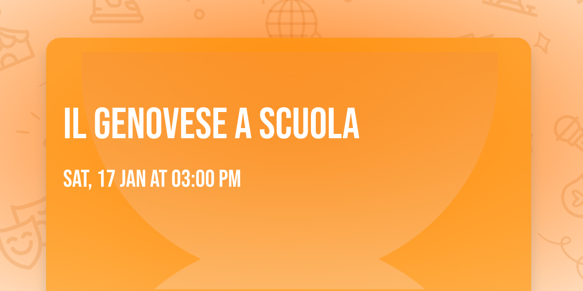 il Genovese a scuola