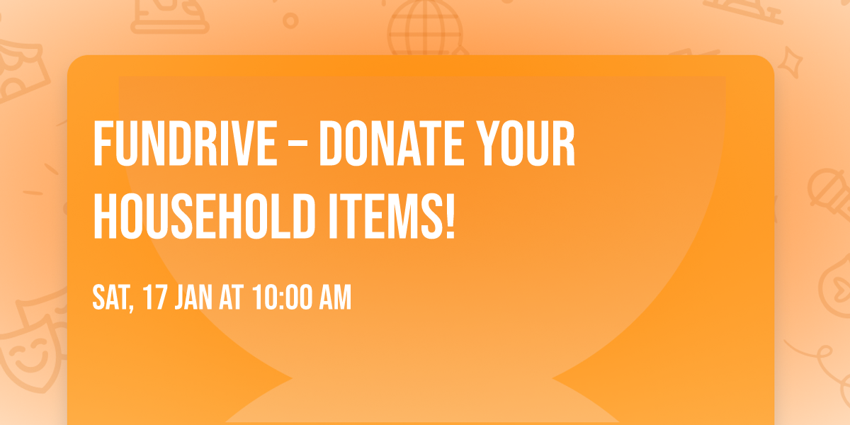 FUNDrive \u2013 Donate your household items!