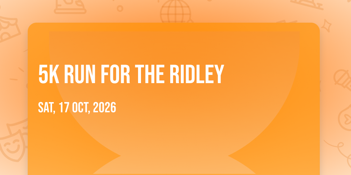 5K Run for the Ridley, Parking Lot Behind Turkuaz Grill - W88V+X44 ...